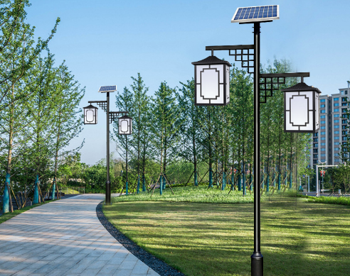 白城3米庭院灯 LED欧式照明灯小区公园别墅景观路灯太阳能庭院灯