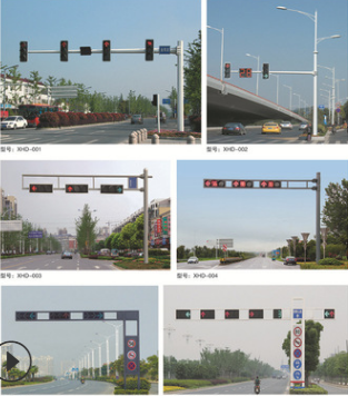 重庆 交通标志牌信号灯杆电警监控L杆框架诱导屏红绿灯龙门架合杆共杆