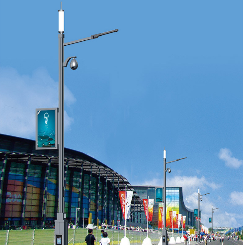潍坊厂家一体化智慧城市路灯监控照明LED路灯信号基站智慧路灯